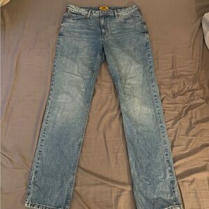 Lee Men's Light Blue Straight Jeans